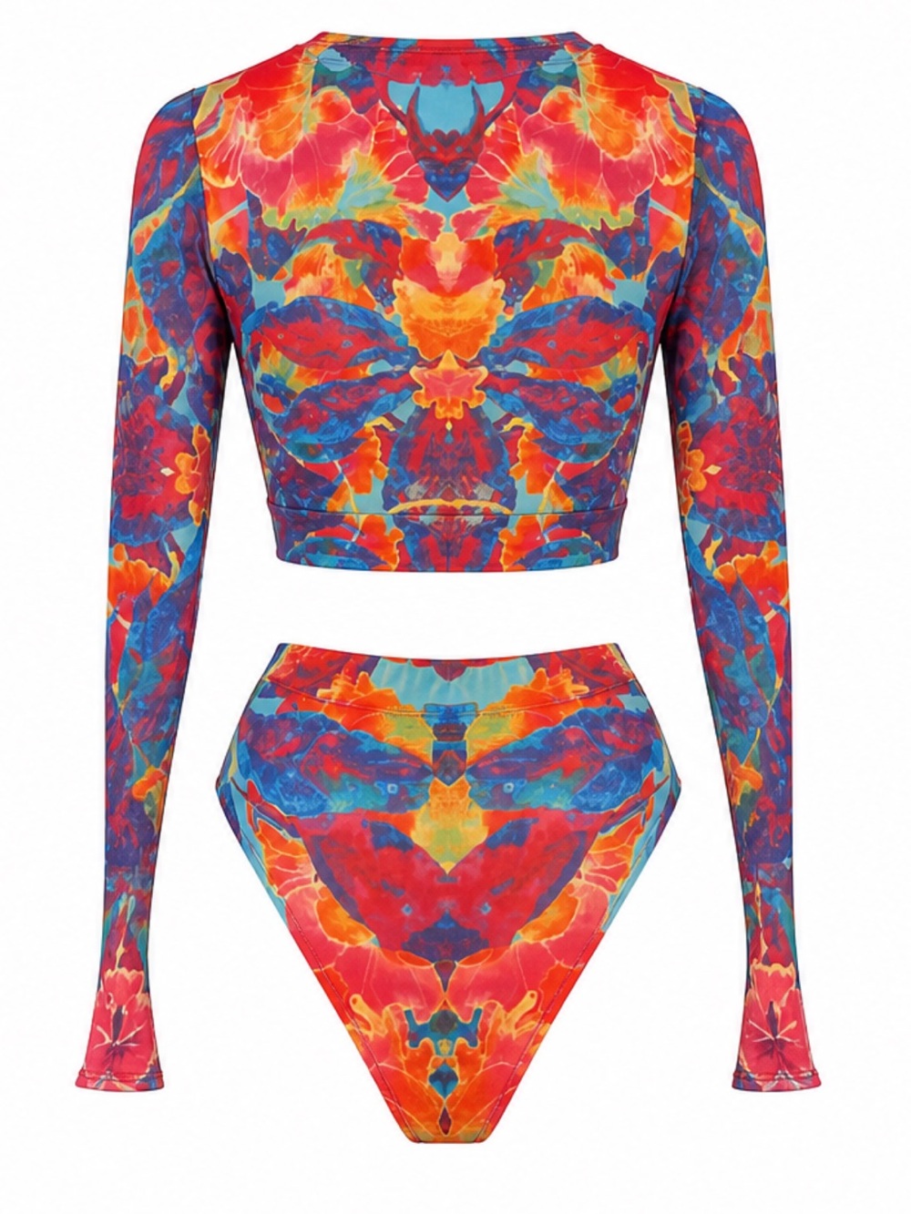 BADINKA Multicolor Bloom Long Sleeve Cutout Matching set - Picture 2 of 2